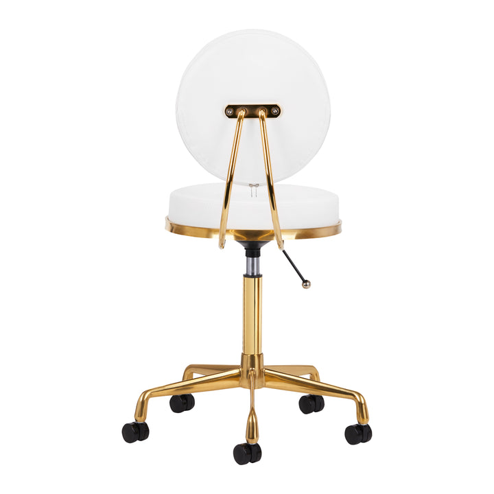 Tabouret Verstelbaar H5 Goud-Wit - afbeelding 3