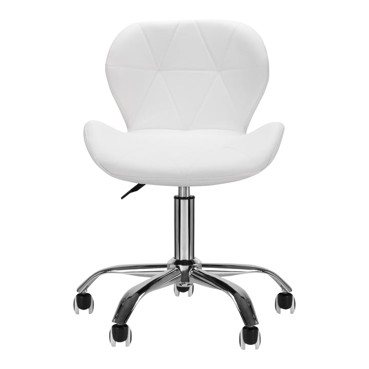 Salonstoel met Wielen Verstelbaar 4Rico QS-06 Wit - afbeelding 4